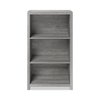 Whalen Fallbrook Bookcase, Three-Shelf, 28w x 14d x 48.25h, Smoked Ash/Rustic Warm Gray SPUS-FBBK-GM